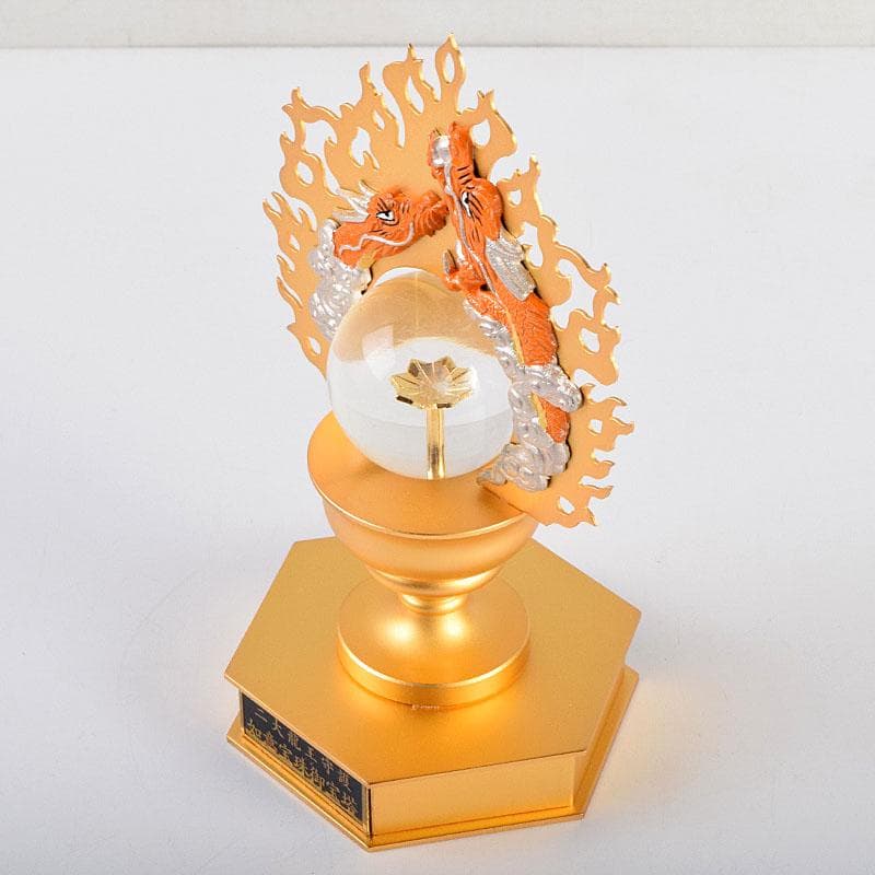 ヒデ様専用 仏教美術 阿含宗 二大龍王守護 如意宝珠御宝塔 共箱 C 8890