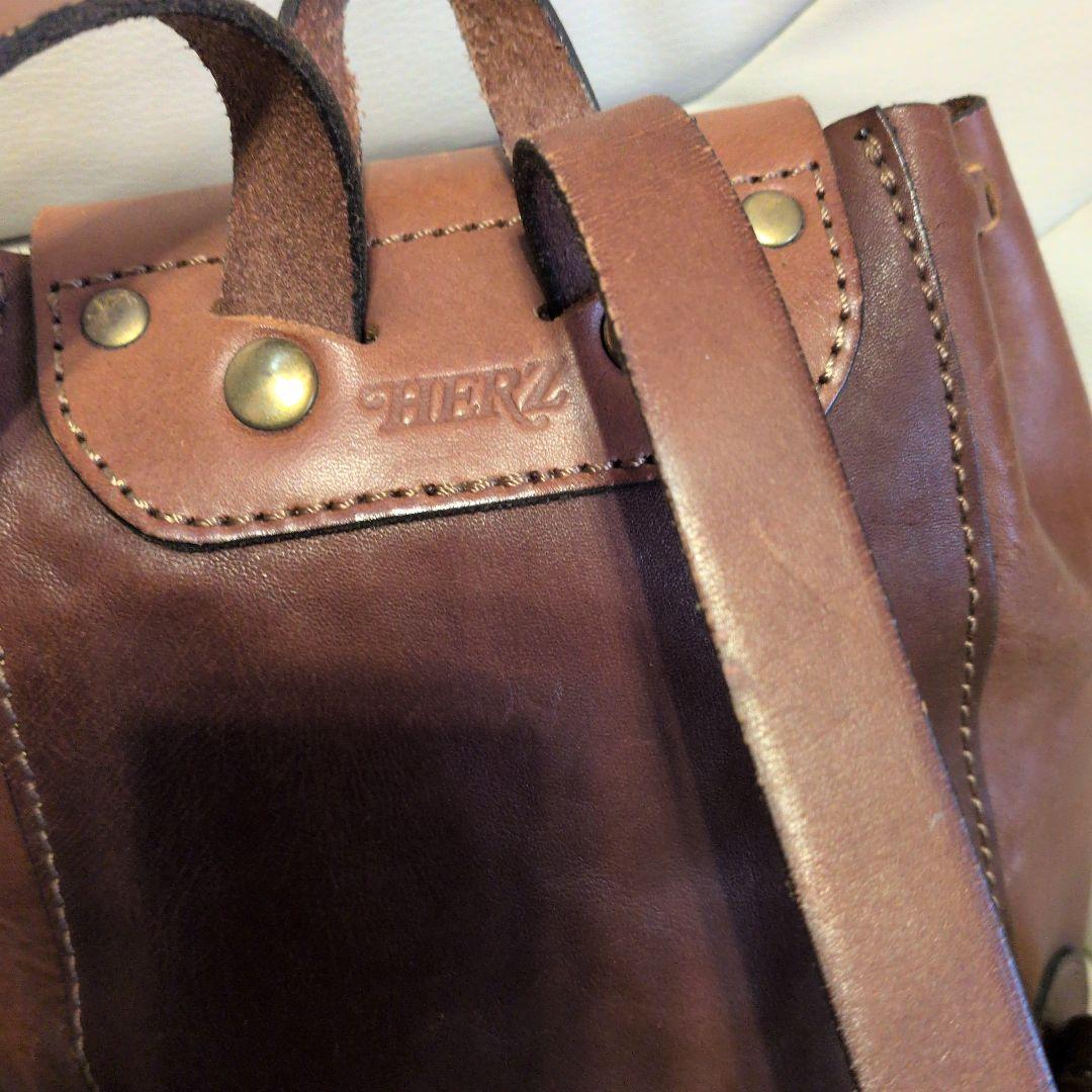 u*3様 HERZ レザー バックパック ブラウン