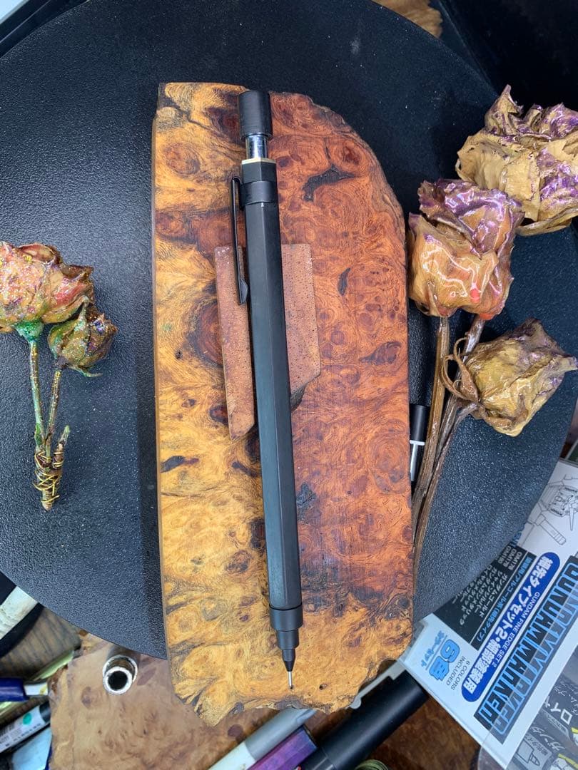 初心者様専用グラフ1000フォープロPG1005青黒檀6角0.5mmヘッド青