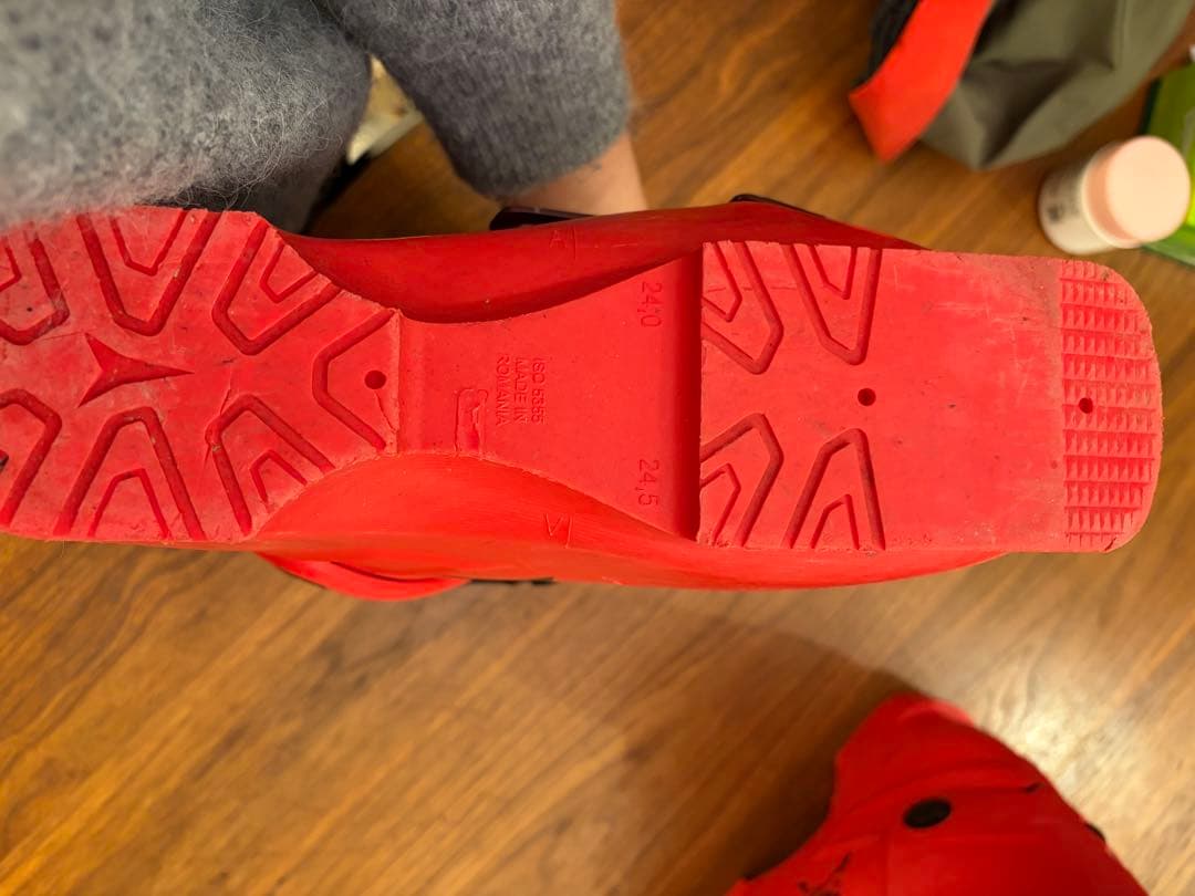 ATOMIC MIMIC GOLD レッド スキー用ブーツCS110 24.5 - メルカリ