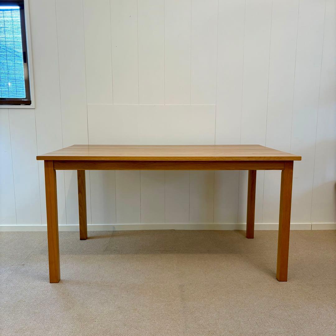 展示品 無印良品 オーク無垢材 ダイニングテーブル　140cm