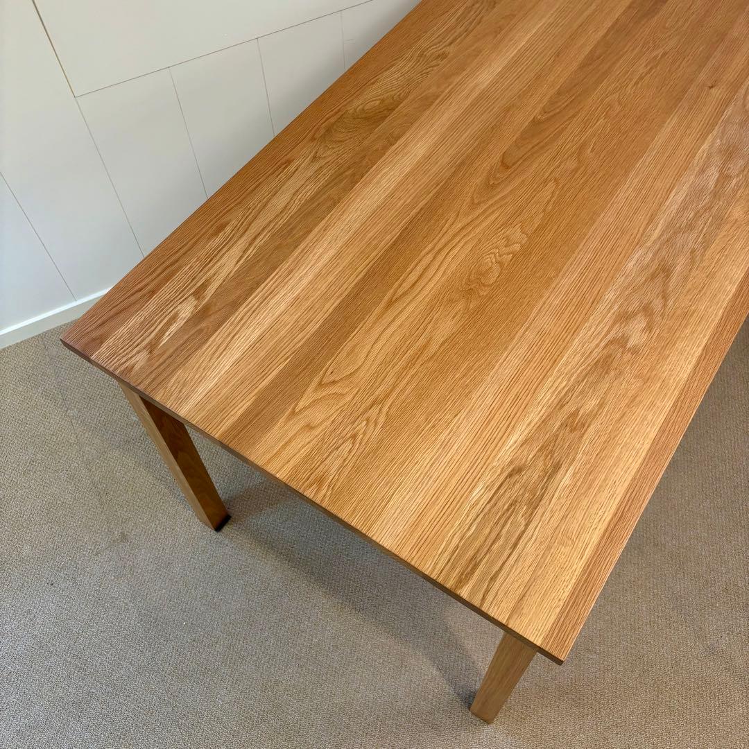 展示品 無印良品 オーク無垢材 ダイニングテーブル　140cm