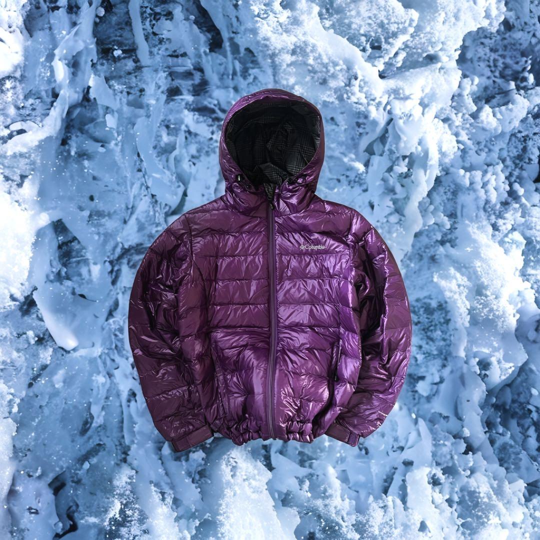 大人気❗️】極暖！columbia マウンテンパーカー ダウン パープル M