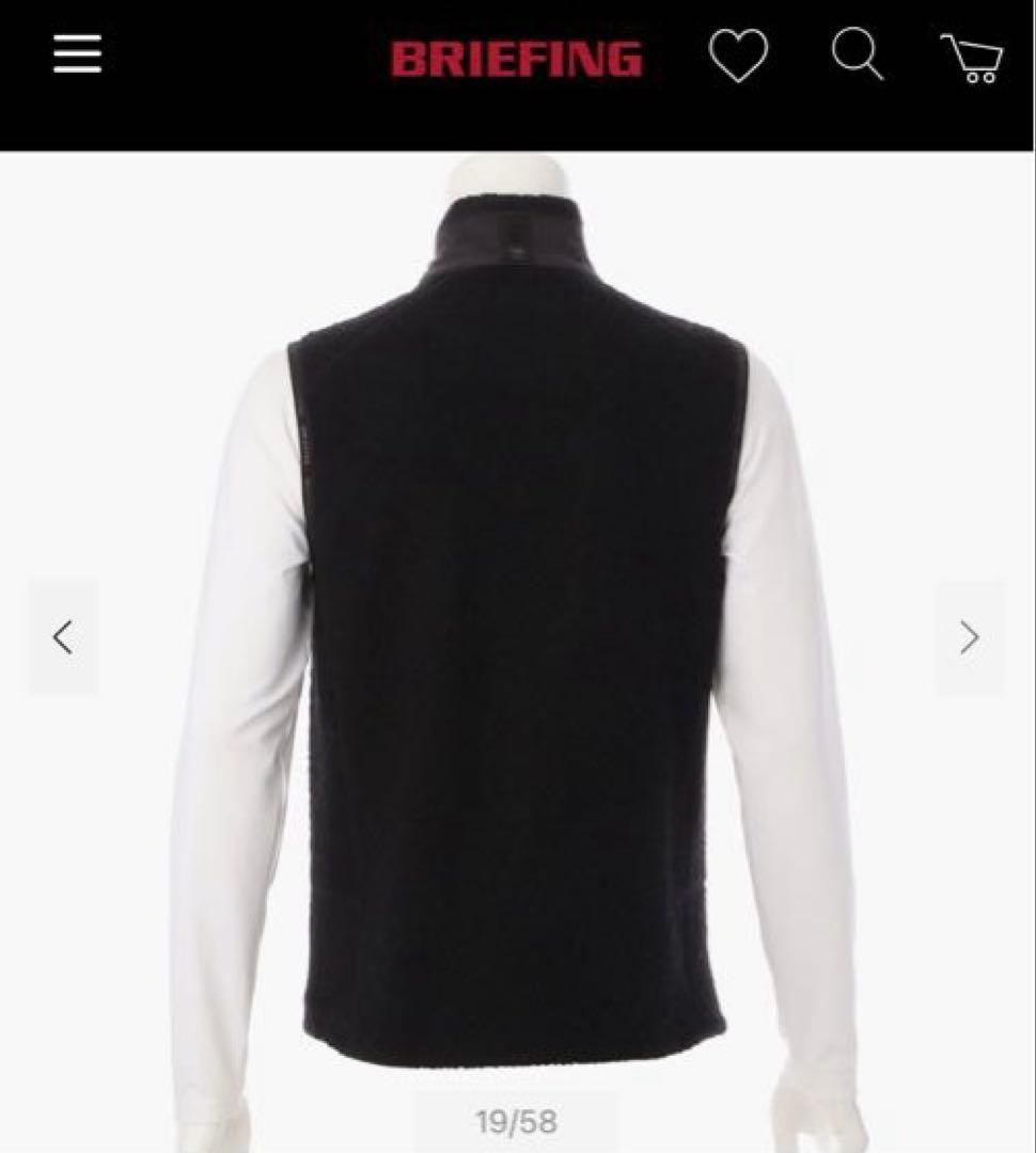 新品未使用　ブリーフィングゴルフ　ウールボアベストブラック　2025年秋冬モデル