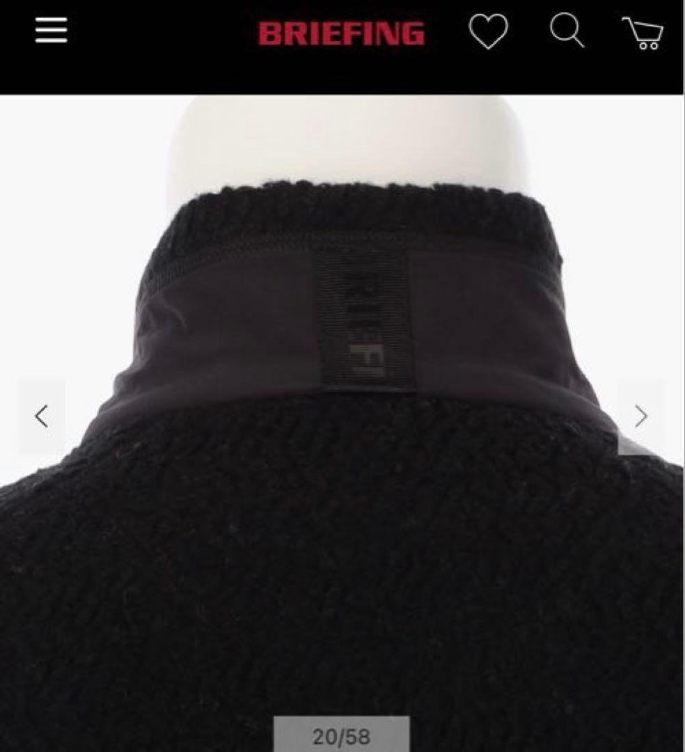 新品未使用　ブリーフィングゴルフ　ウールボアベストブラック　2025年秋冬モデル