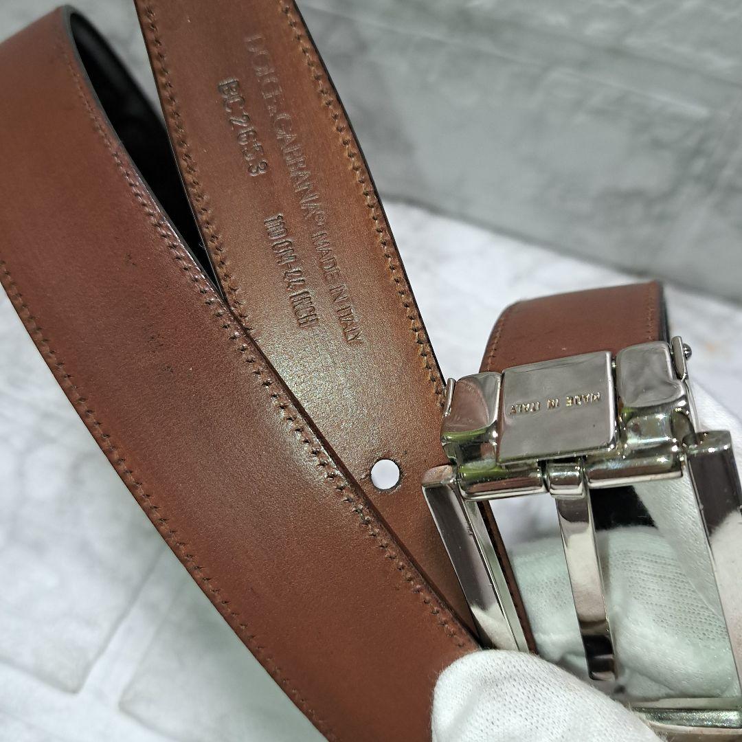 ✨️美品✨️ DOLCE&GABBANA D&G ベルト レザー ブラック