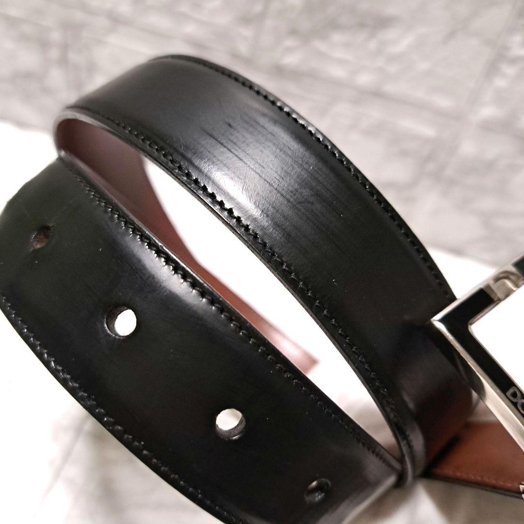✨️美品✨️ DOLCE&GABBANA D&G ベルト レザー ブラック
