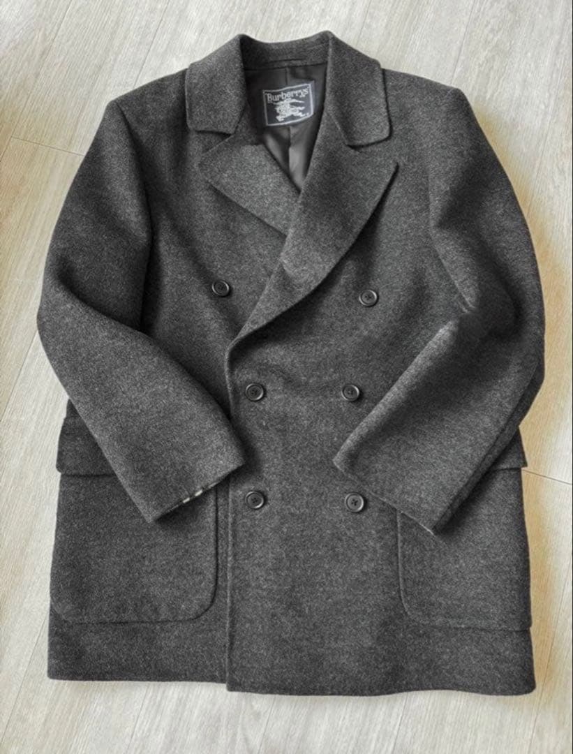 BURBERRY⭐︎バーバリー ダークグレー ダブルブレスト チェスター