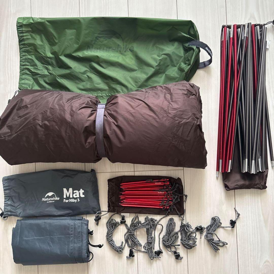 Naturehike テント Hiby3 2-3人用　グリーン