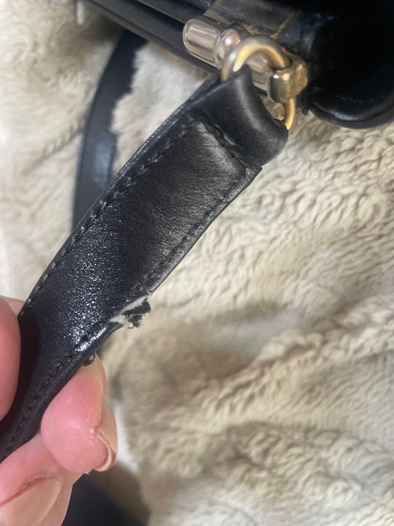 セリーヌ　ヴィンテージ レザーショルダーバッグ