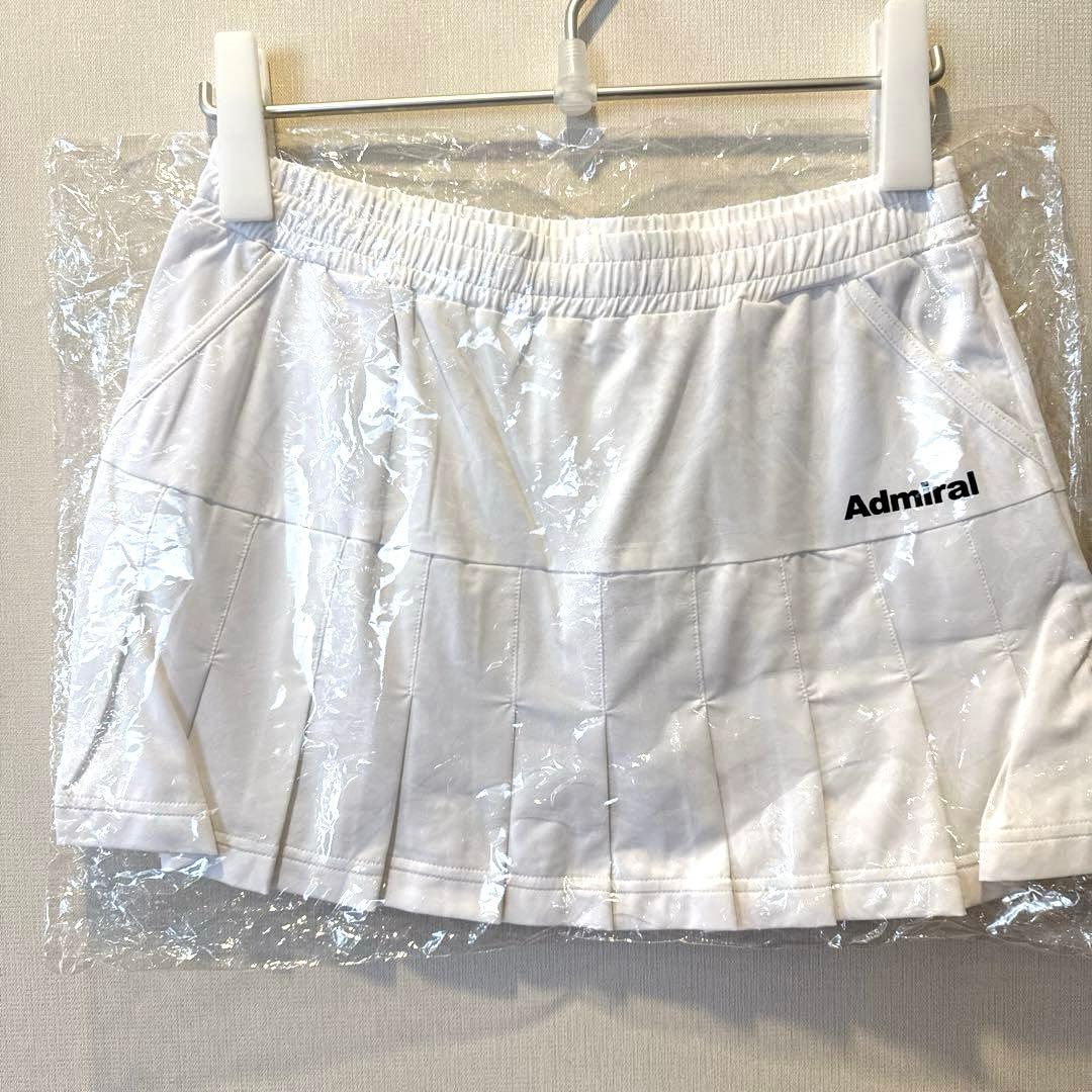 完売商品 新品 Admiral テニス プリーツスカート L ホワイトの通販はau