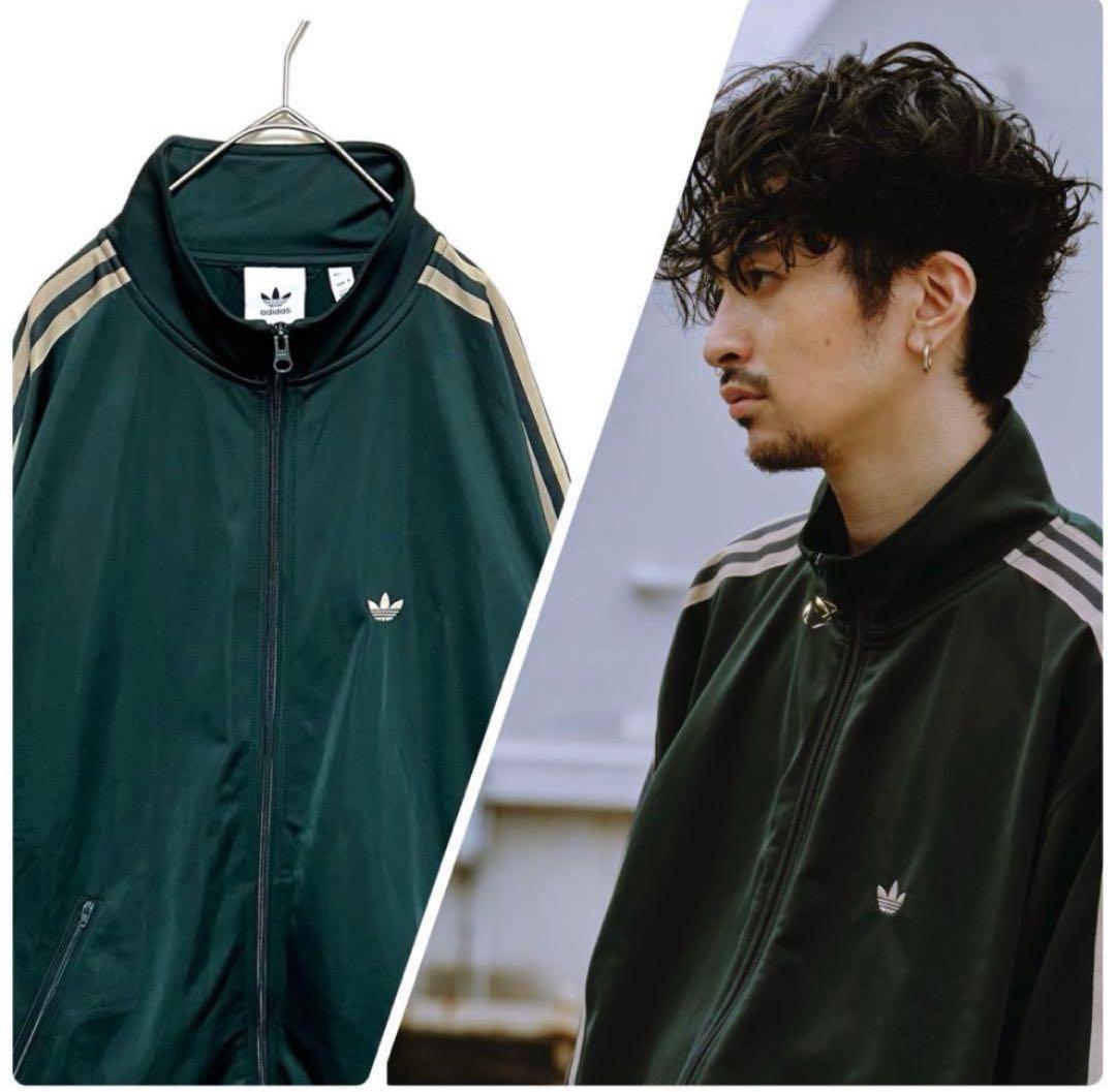 【常田大希着用‼️】adidasベッケンバウアージャージ 3XL ビッグ 緑 古着