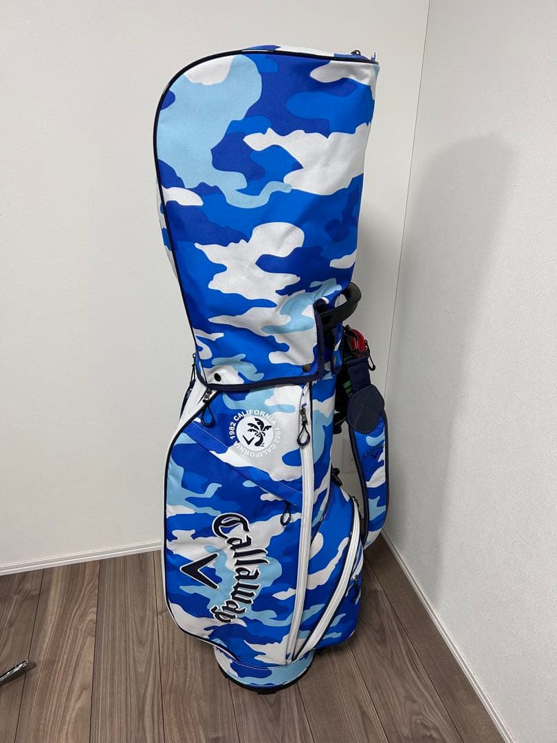 Callaway キャディバッグ 青・白・迷彩・アイアン・レフティ