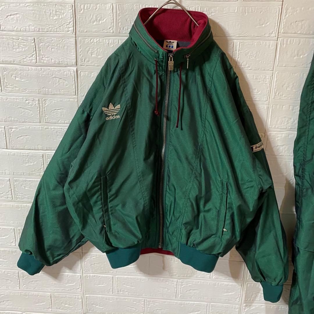 アディダス　デサント製　90sセットアップ　ナイロントラックジャケット