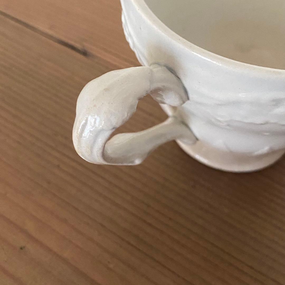 Creil et Montereau ぶどうレリーフのカップ＆ソーサー