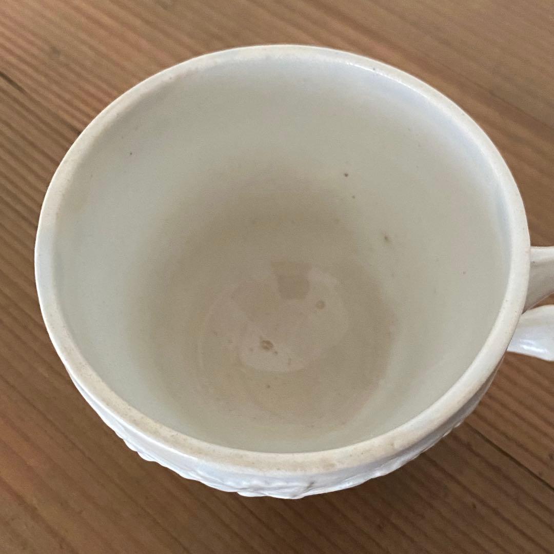 Creil et Montereau ぶどうレリーフのカップ＆ソーサー