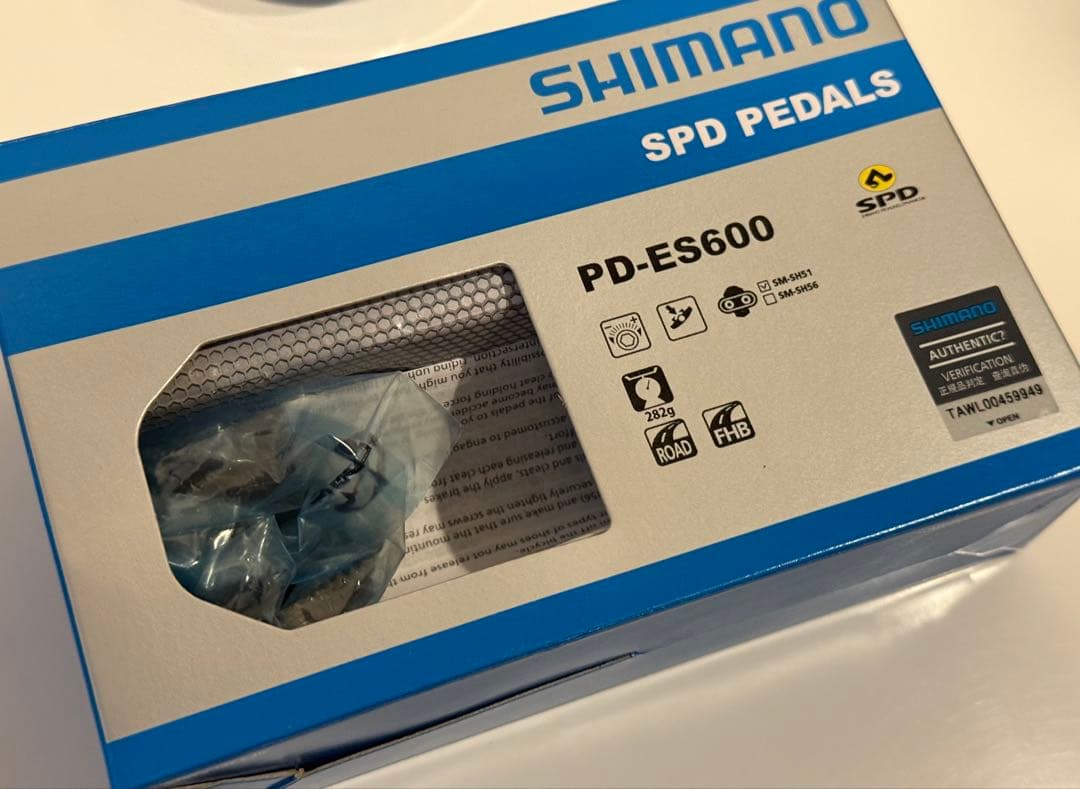 2月購入・走行129km: シマノSPDペダル　PD-ES600+未開封クリート