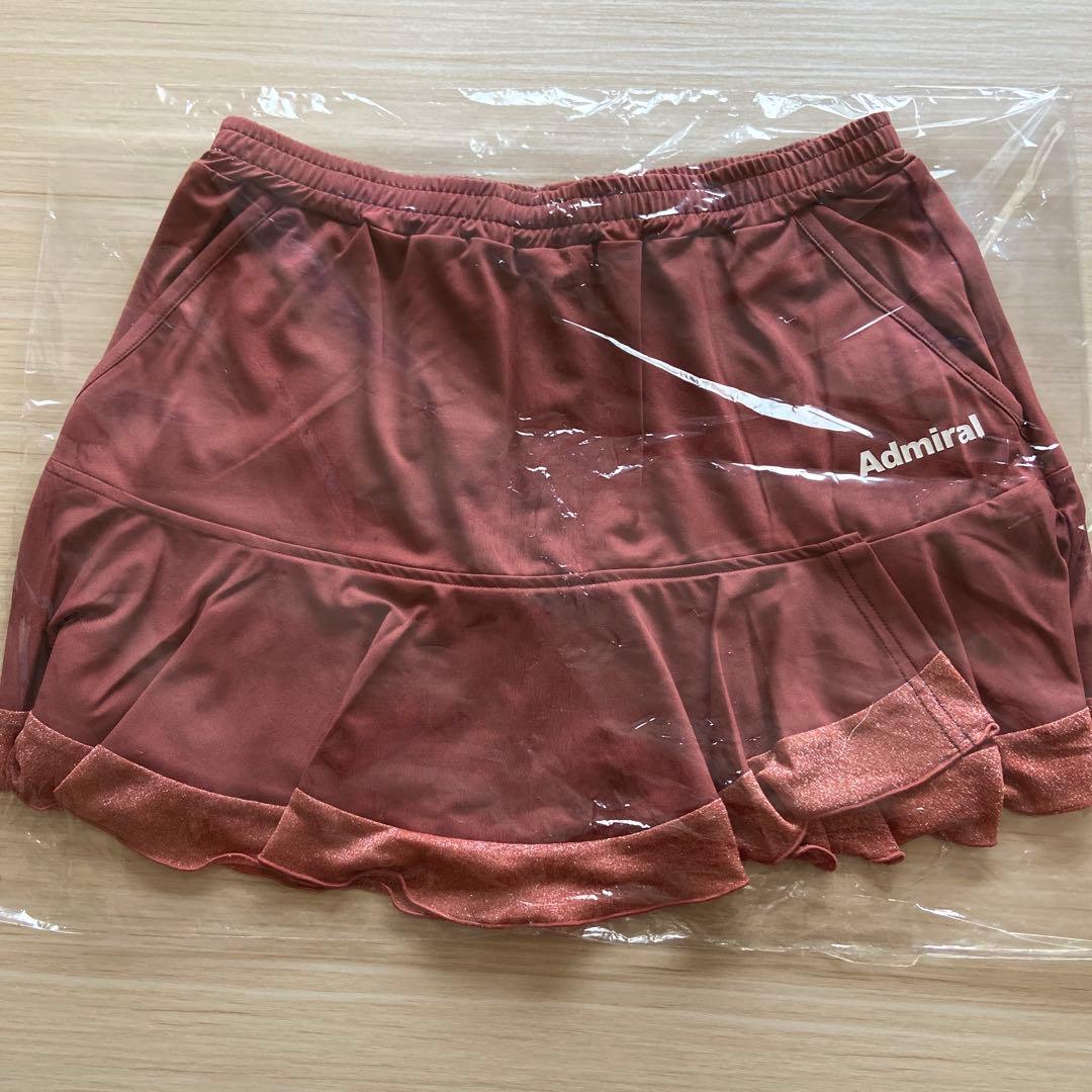 【新品】Admiral アドミラル ラメニットヘムアシメフリルスコートMサイズ