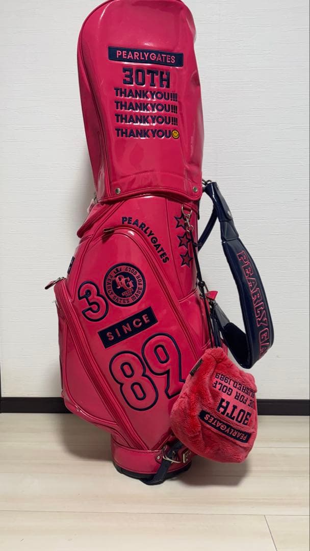 PEARLY GATES 30TH ゴルフバッグ ピンク