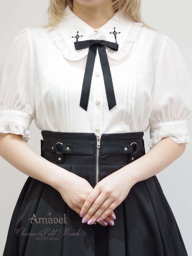 Amavel アマベル ハーネススカート ブラウス セット 夏服 地雷系