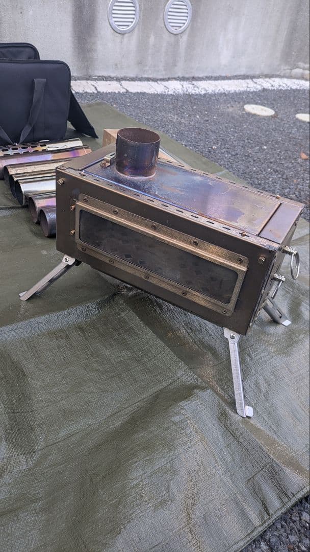 Soomloom薪ストーブ「deco」延長煙突１本スパークアレスターのセット