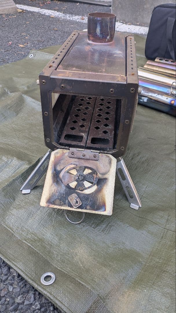 Soomloom薪ストーブ「deco」延長煙突１本スパークアレスターのセット