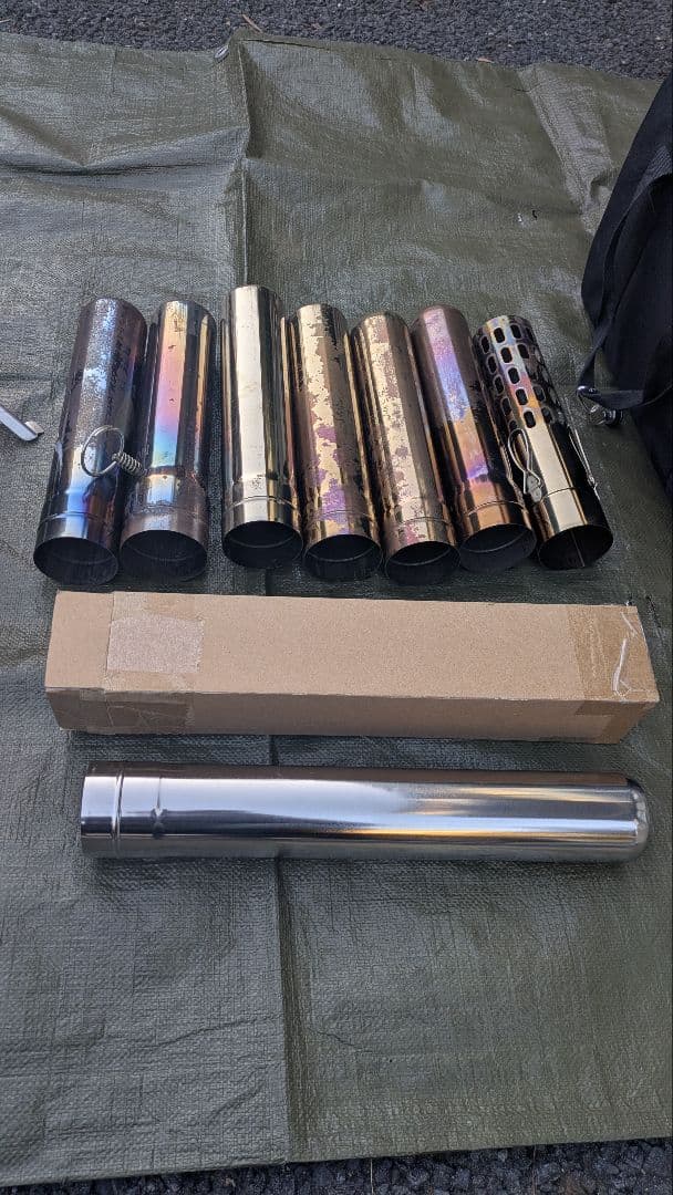 Soomloom薪ストーブ「deco」延長煙突１本スパークアレスターのセット