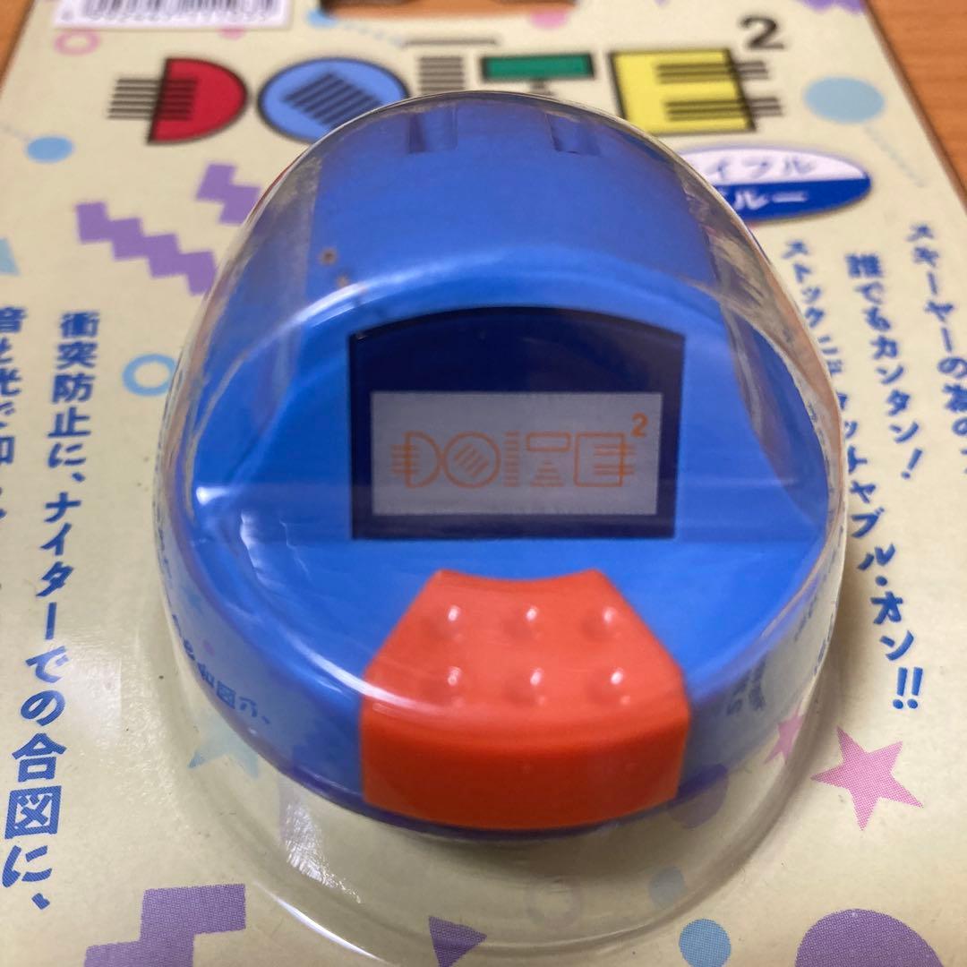 希少未開封品‼︎絶版スキーヤー衝突防止アイテム　ライフルブルー　カラー　当時物