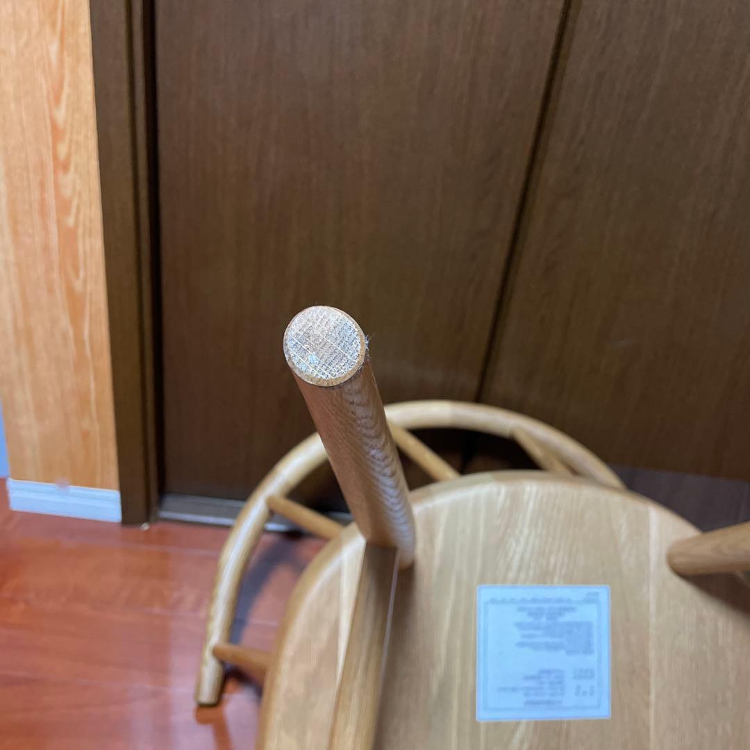 安心の梱包頼める便⭐︎無印良品　オーク材アームチェア・丸脚　MUJI　良品計画