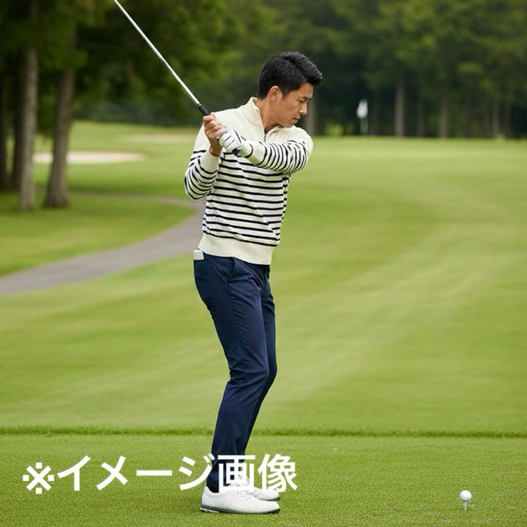 PEARLY GATES ハーフジップニット ボーダー メンズL相当ゴルフウェア