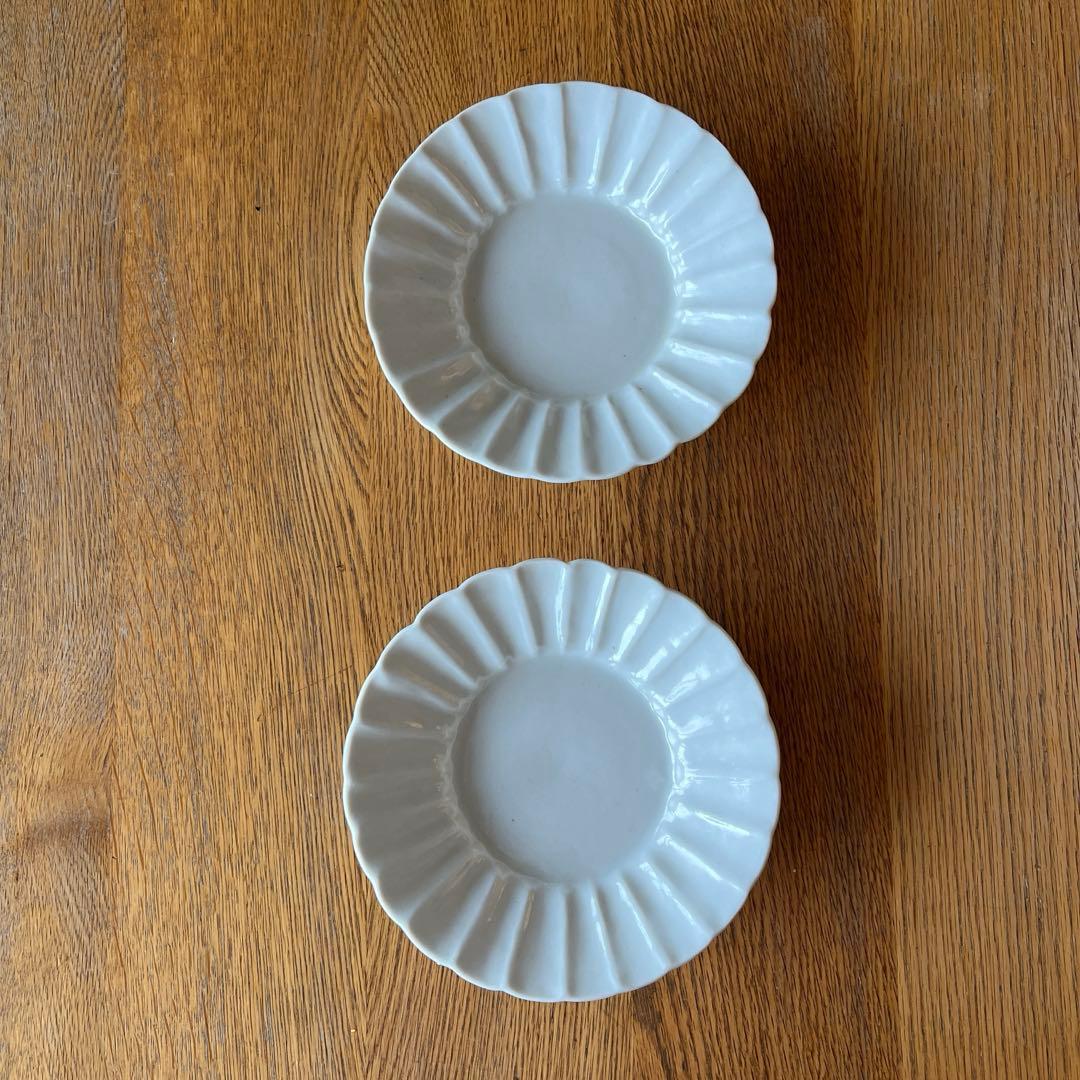 伊藤聡信 白磁輪花皿 2枚セット - メルカリ