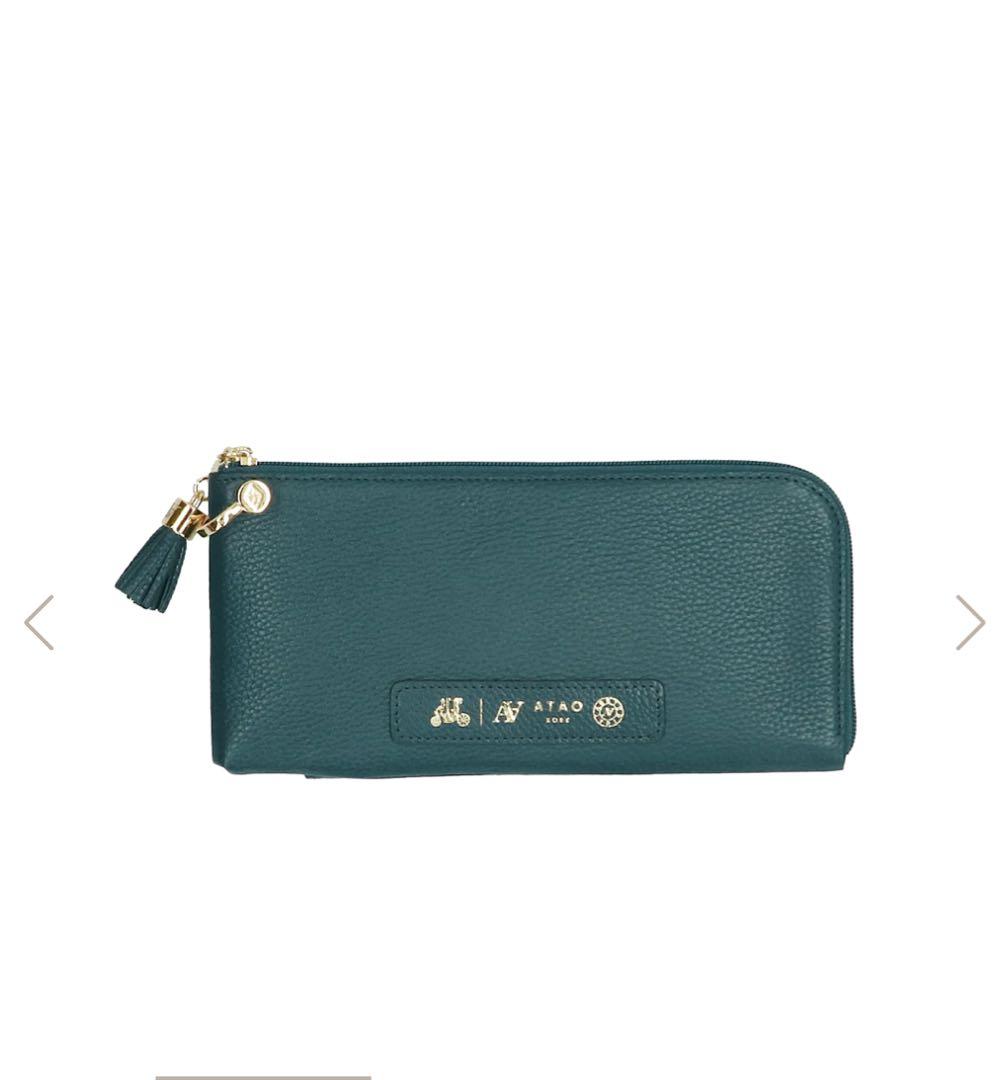 ATAO Batty ティール 長財布 ティールグリーン
