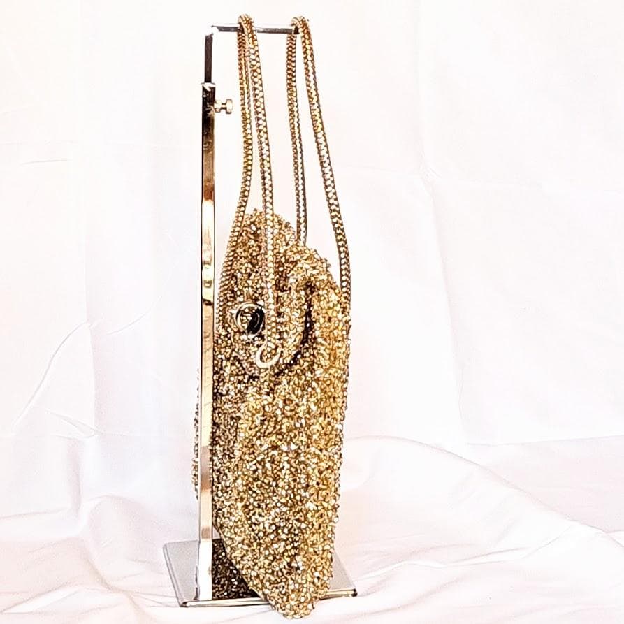 アンテプリマ ワイヤーバッグ フラップ付ハンドバッグ シャンパン