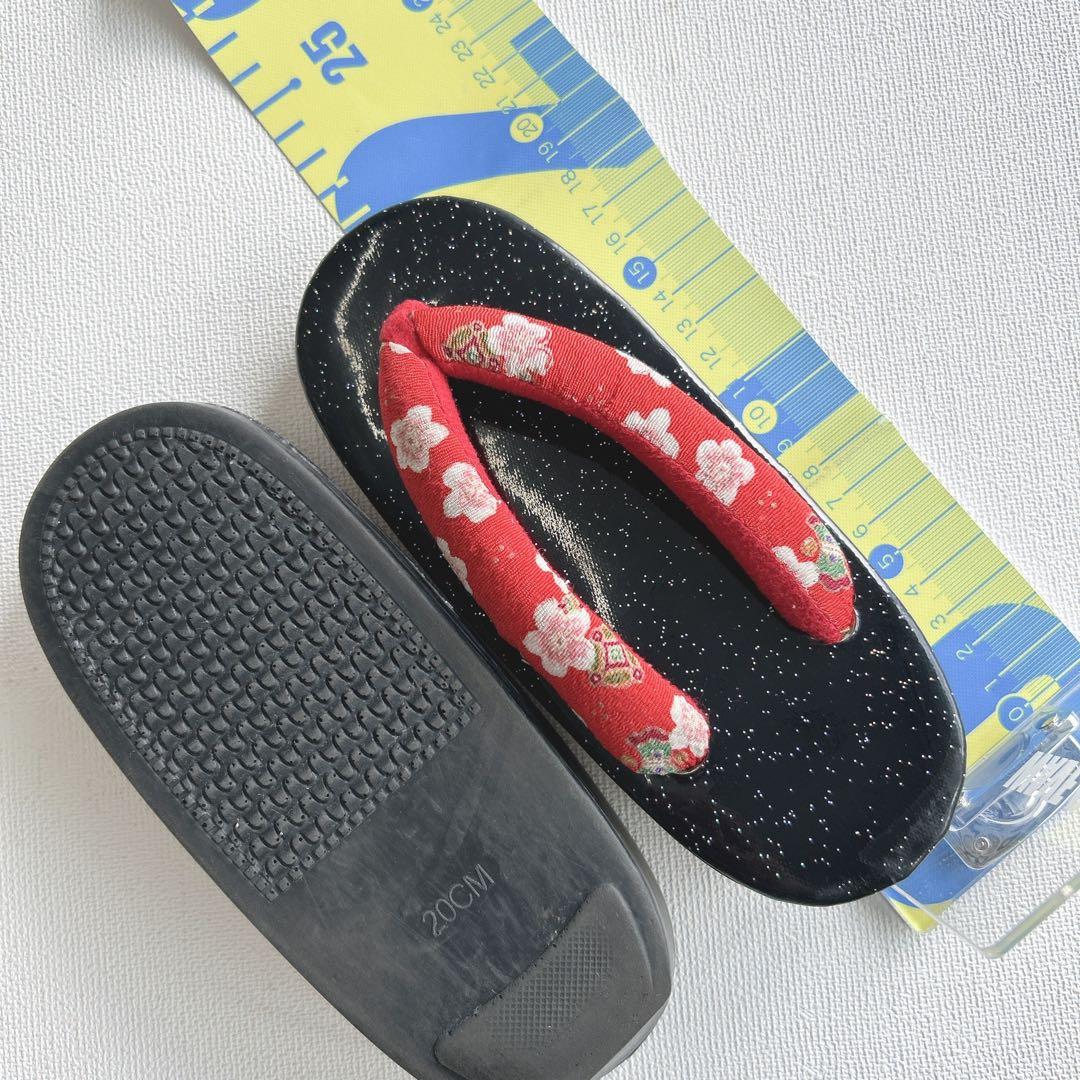 セット七五三7歳女の子長着＆長襦袢＆袋帯＆草履＆バッグ＆小物エンジ