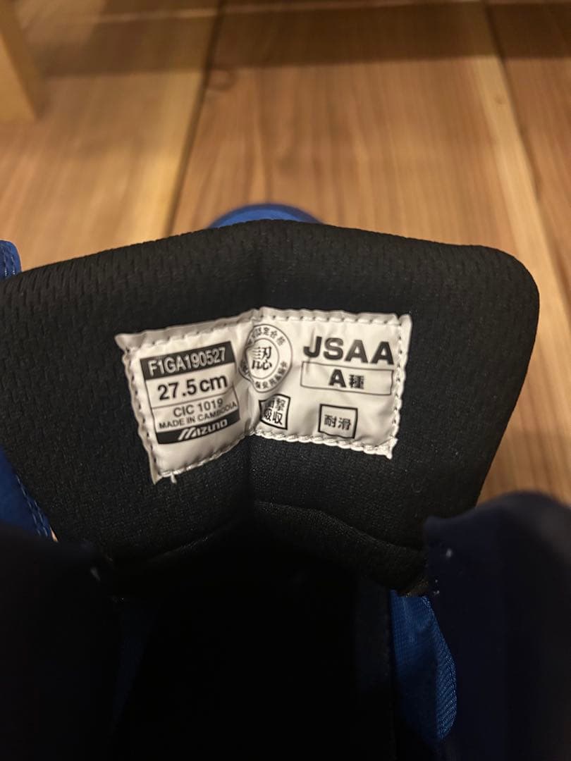 Mizuno 安全靴 27.5cm 青 JSAA A種