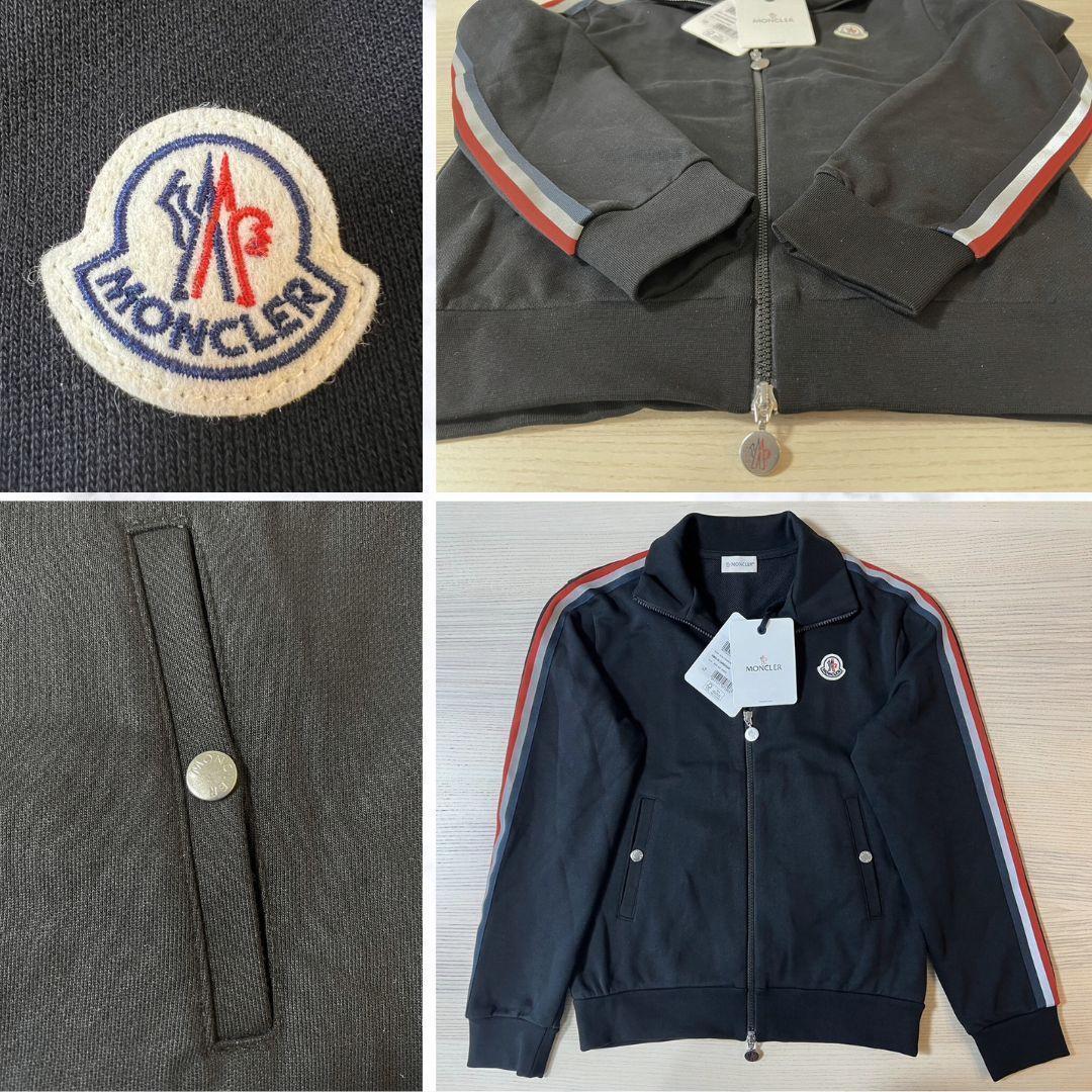 新品未使用☆MONCLER Strippedtricolor ジャージ S 黒色 - メルカリ