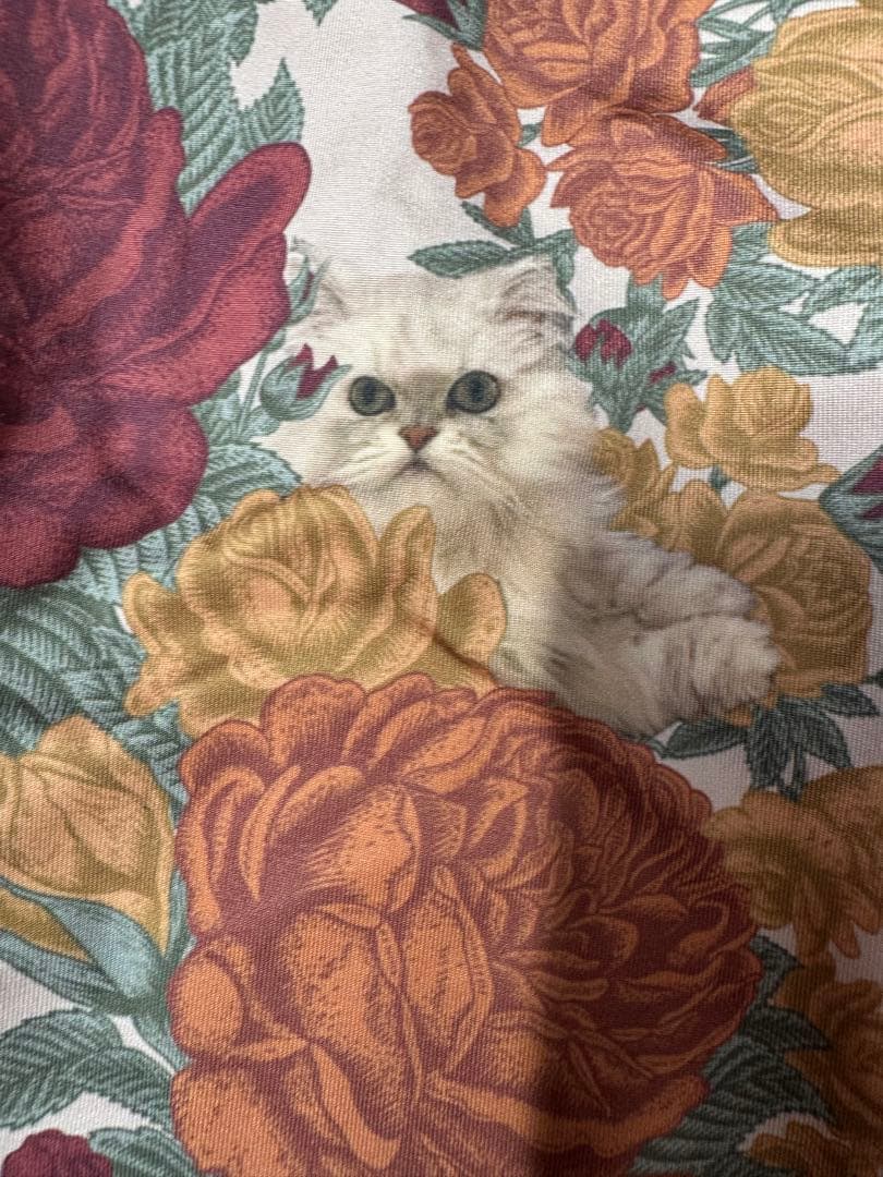 unoa レオタード　猫柄　赤　レッド　MS