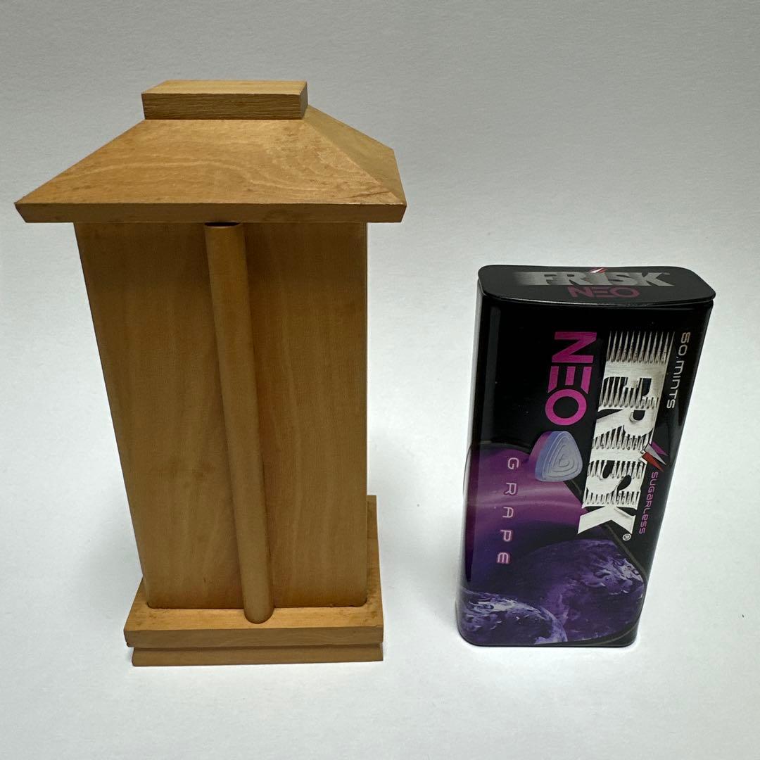 厨子入り仏像 木彫り 極小仏像　四天王　広目天立像