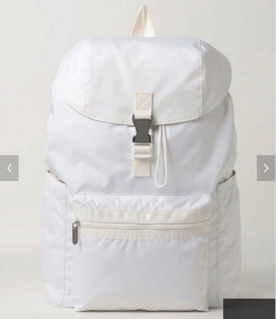 新品未使用レスポートサック　神崎恵　コラボ　ホワイト　リュック　バックパック