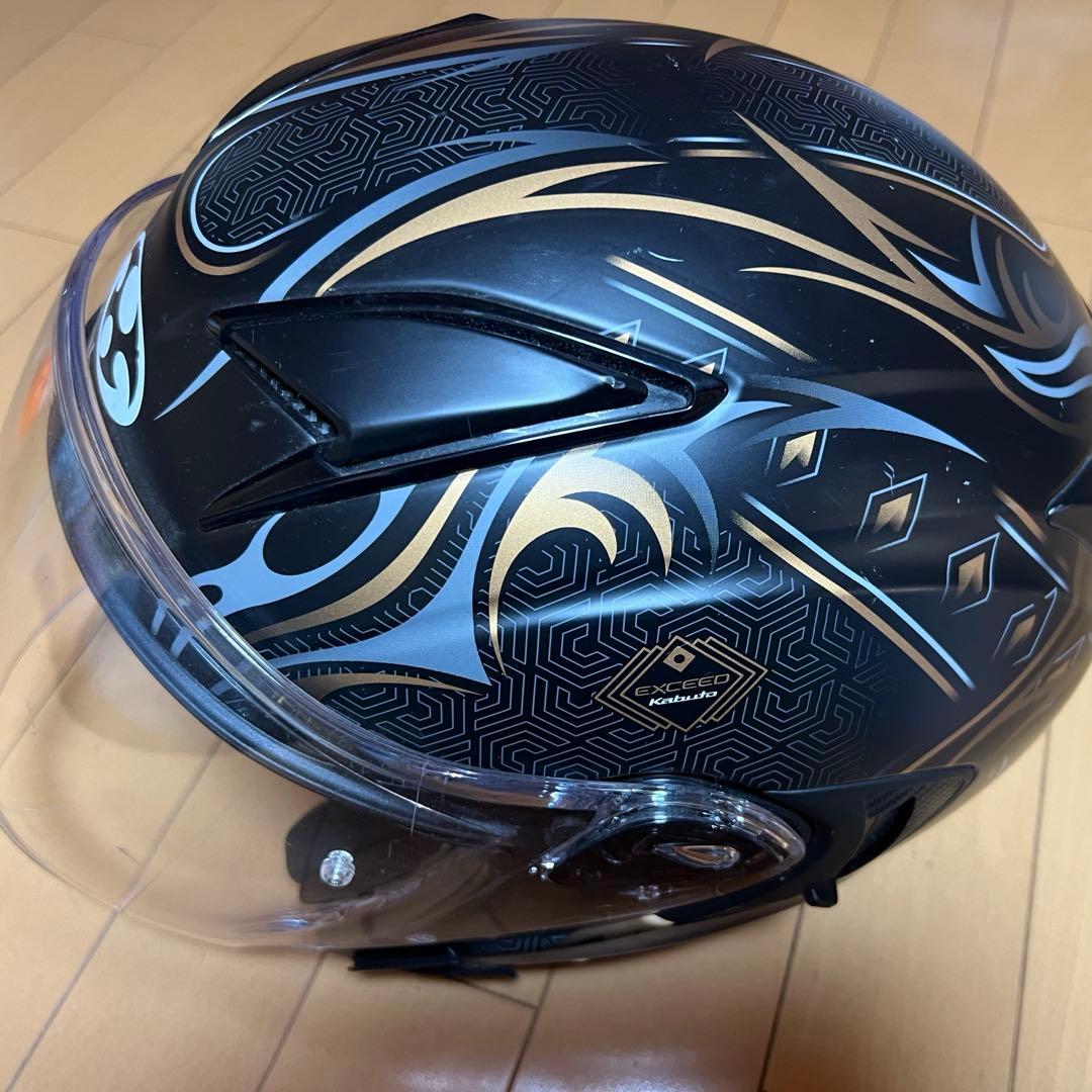 OGK KABUTO EXCEED SWORD フラットブラックゴールド - メルカリ