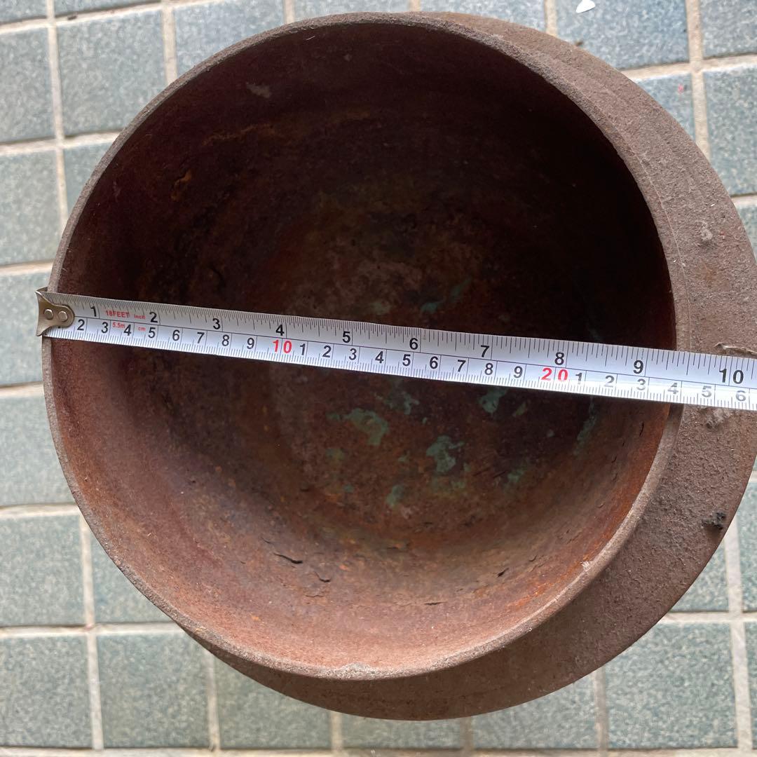 古い鉄製 羽釜 つば釜 はがま アンティーク｜