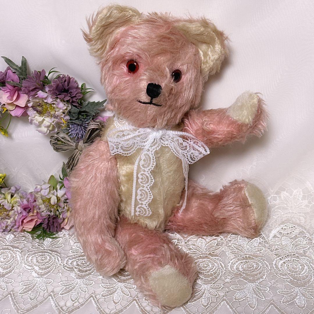 きょう 様❤️ペディグリー❤️ピンクのアンティークベアアンティーク