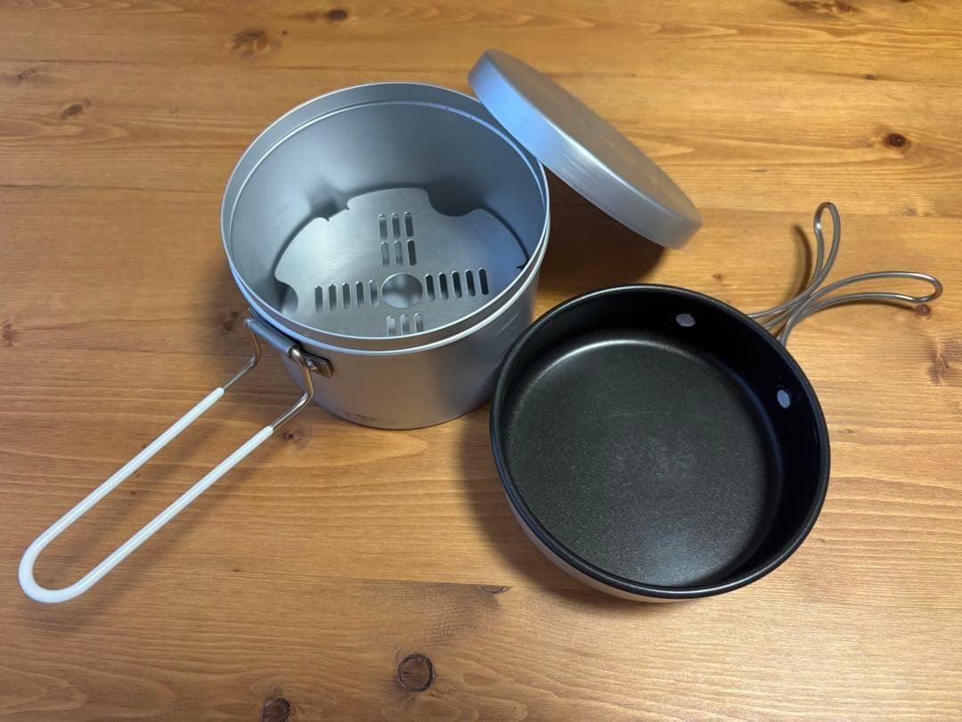 加工済】丸メスティン 山フライパン 山ご飯調理セット