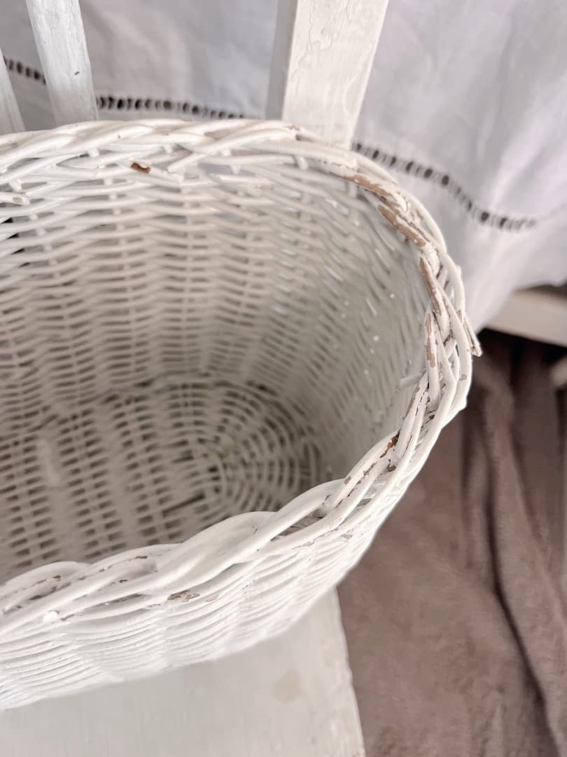フランス アンティーク パニエ かご バスケット 籐 柳 ピクニック 蚤の市