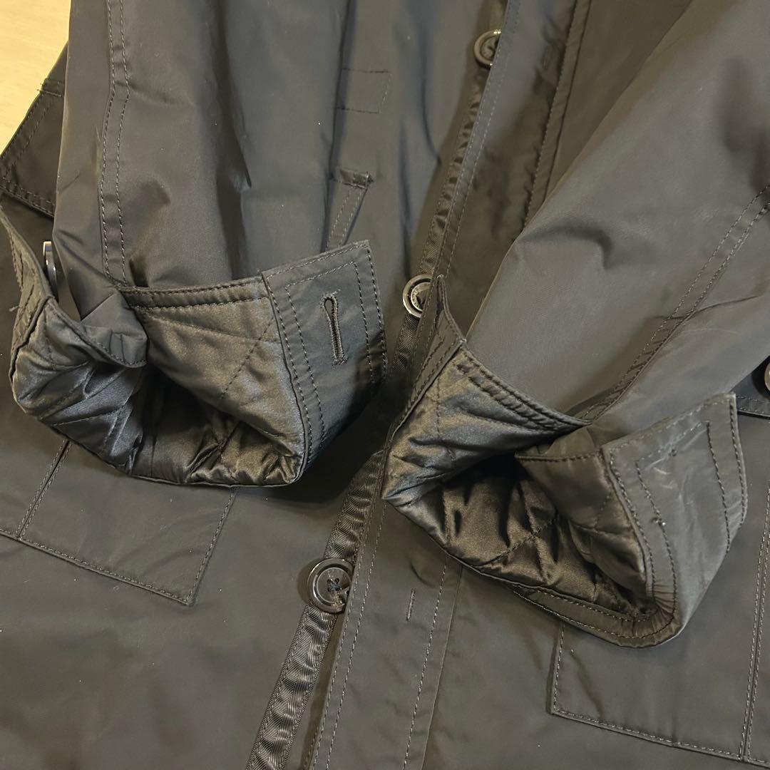 バーバリーブラックレーベル2way ラクーンファー　ミリタリー　モッズ　コート