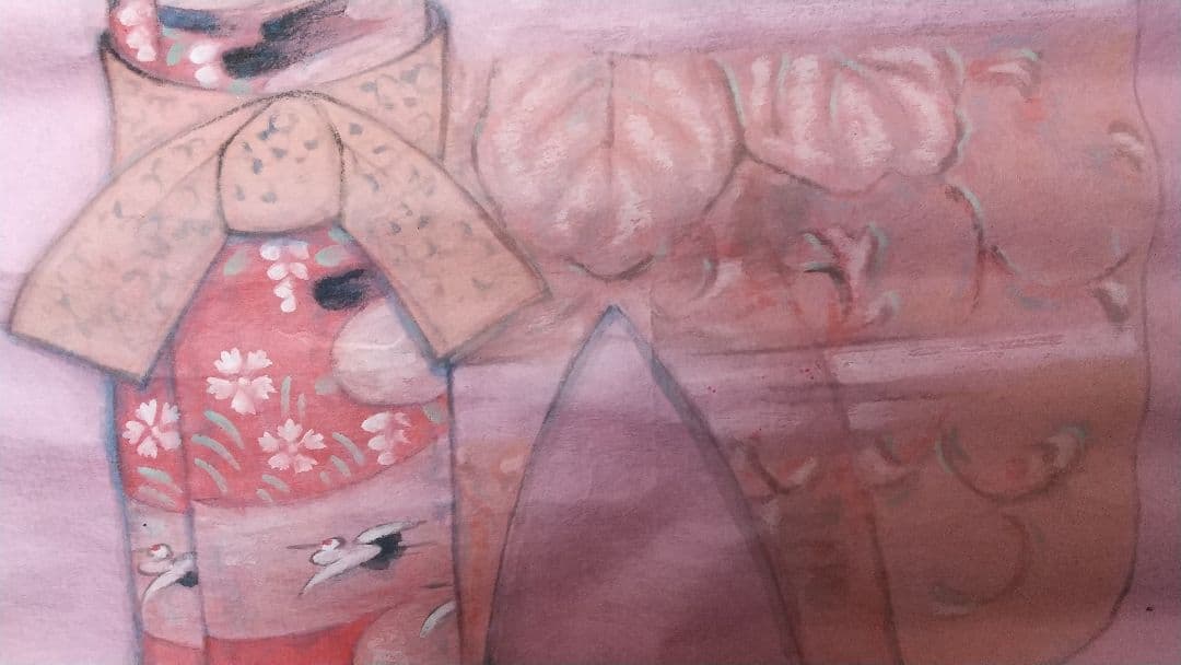 未表装 まくり 秦テルヲ 立雛図 - メルカリ