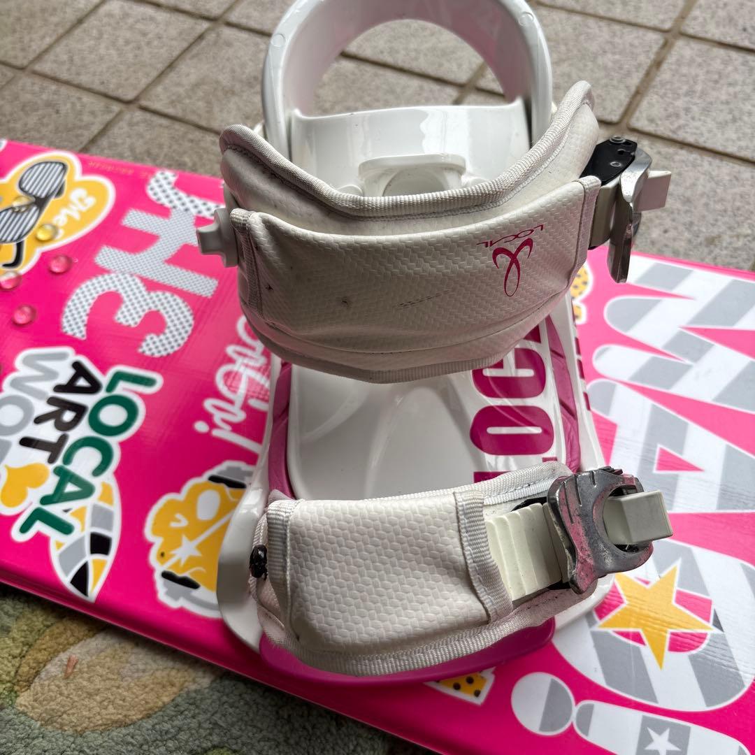 ピンク スノーボード カラフルアート