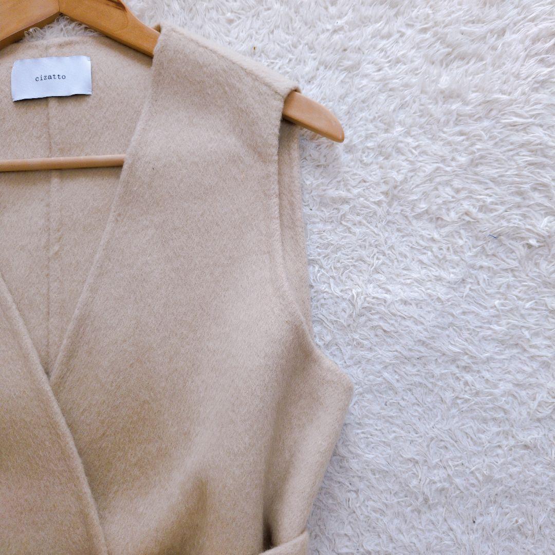 cizatto 2piece wool coat ロング ジレ カーディガン - メルカリ