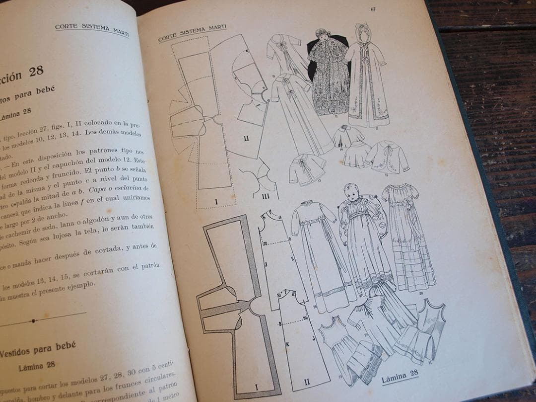 稀少 ランジェリー パターン製図本 1929年 アール・デコ 時代衣装/K076