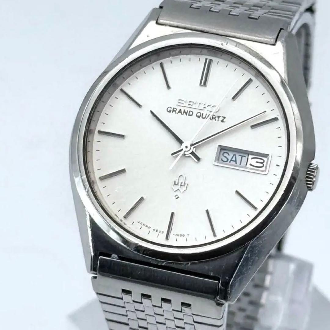 セイコー グランドクォーツ 腕時計 4843-8110 メンズ 純正ブレス